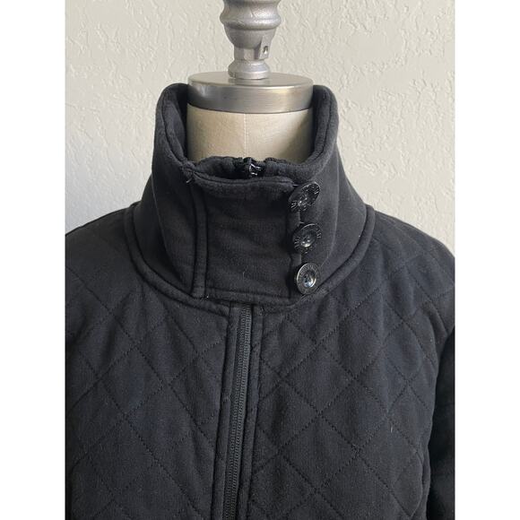 The North Face Black Quilted Fleece Lined Jacket Medium - Picture 8 of 11